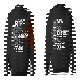 Football Grandpa That's My Grandson Out There Football Fan Sweatshirt - Thegiftio