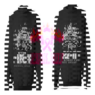 Football Pink Out Team Breast Cancer Awareness Month Boy Sweatshirt - Thegiftio