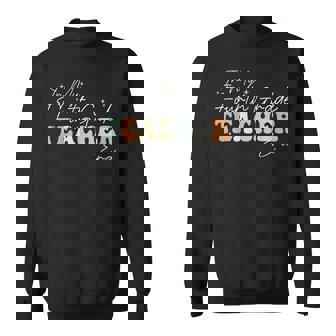 In My Fourth Grade Era Retro Groovy Back To School Teachers Sweatshirt Unisex | Mazezy