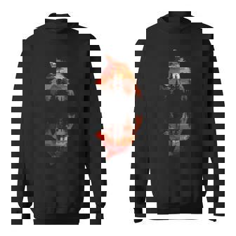 Fox Reflection Foxes Nature Wildlife Sweatshirt | Mazezy