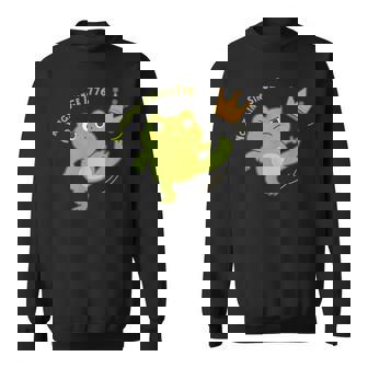 Frog Protest No Kings In America Sweatshirt | Mazezy