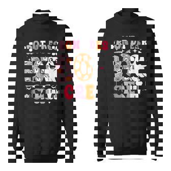 Front Desk Boo Crew Ghost Boo Halloween Receptionist Sweatshirt | Mazezy