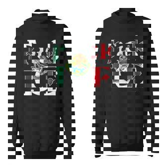 Fuck Ice No Human Is Illegal Mexico Flag Sweatshirt | Seseable UK