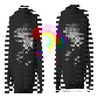 Fun Hot Air Balloon Hippie Tie Dye Ballooning Dk Sweatshirt Unisex | Mazezy