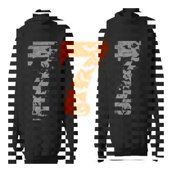 Fun Six Seven 6 7 Meme Couples Halloween Sweatshirt | Mazezy