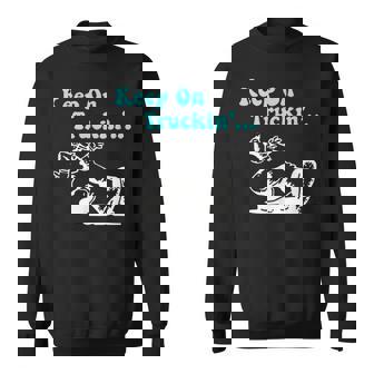 Funky Keep On Truckin' Retro Vibes Sweatshirt | Mazezy