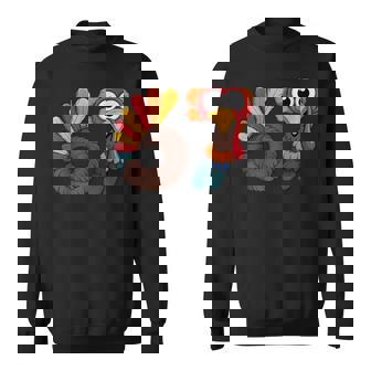 6 7 Six Seven Meme Thanksgiving Turkey Holiday Sweatshirt | Mazezy