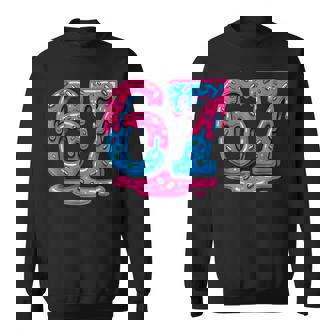 67 Six Seven Meme Ice Cream Drip 6 7 Gen Alpha Slang Sweatshirt | Seseable CA