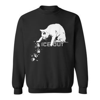 Abolish Ice Out Cat Pushing Icecubes Meme Sweatshirt - Thegiftio UK
