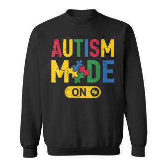 Autism Awareness Autistic Autism Mode On Puzzle Sweatshirt - Monsterry