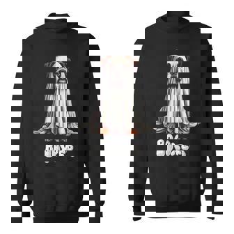 Boxer Dog Halloween Ghost Booxer Dog Mom Spooky Pet Sweatshirt - Seseable