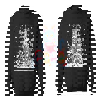 Cat Christmas Holiday Santa Sweatshirt | Mazezy