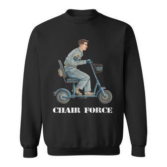 Chair Force One Us Military Veteran Airman Air Sweatshirt - Thegiftio UK