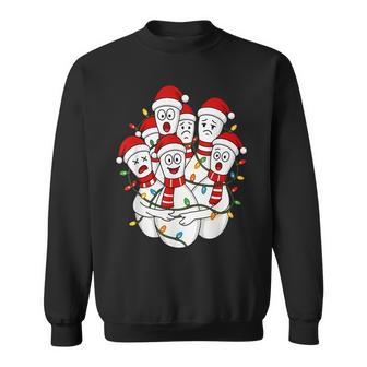 Christmas Bowling Santa Bowling Pins Team Boys Sweatshirt | Seseable UK