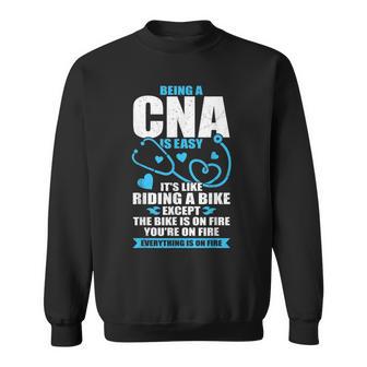 Cna Work Certified Nursing Assistant Sweatshirt | Mazezy