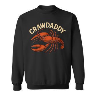 Craw Daddy Crawfish Boil Dad Crawdad Vintage Party Men Sweatshirt - Thegiftio UK