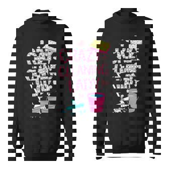 Crazy Cleaning Lady Heart Sweatshirt | Seseable CA