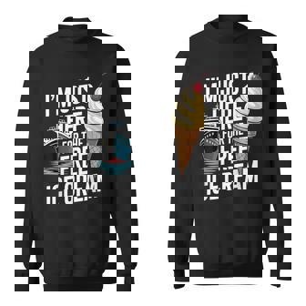 Cruise I'm Just Here For The Free Ice Cream Sweatshirt | Seseable UK