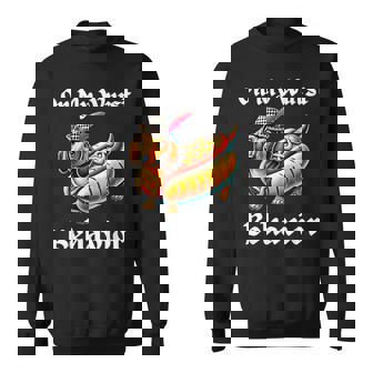 Dachshund Dog Oktoberfest On My Wurst Behavior German Sweatshirt - Monsterry