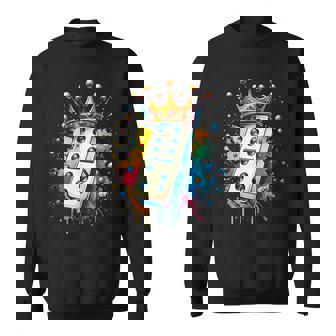 Dominoes King Board Game Domino Lover Domino Player Sweatshirt - Thegiftio