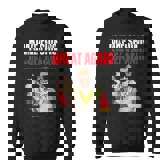 Donald Trump Make Fishing Great Again Fisherman Angler Sweatshirt | Mazezy