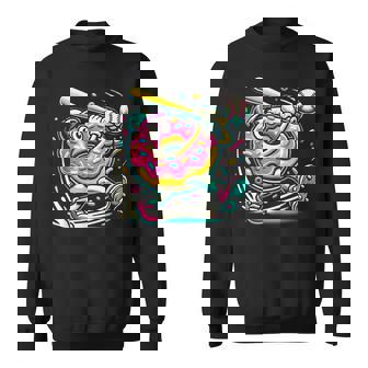 Donut Playing Baseball Food Champ Sports Donut Sweatshirt - Thegiftio