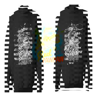 Fathers Day Vintage Fishing Reel Cool Pawpaw Sweatshirt - Monsterry