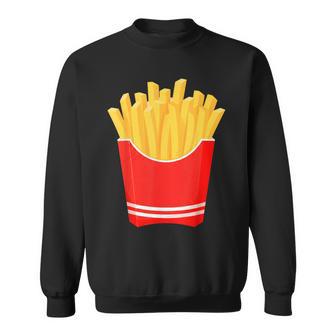 French Fries Fast Food French Fry Halloween Costume Sweatshirt - Monsterry