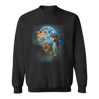 Gerbil Gerbils Howling At The Moon Sweatshirt - Thegiftio UK