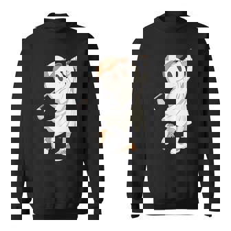 Golf Costume Halloween Ghost Playing Graphic Sweatshirt - Thegiftio