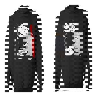 I Hate My Job Retro Toothbrush Toilet Paper Sweatshirt - Monsterry