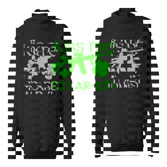 Kiss Me I'm Ar-Ish Irish St Patrick's Day Sweatshirt - Thegiftio