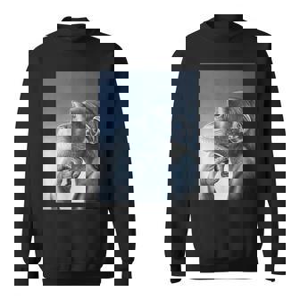 Lion Monkey Meme Ragebait Meme Brain Red Gen Alpha Meme Sweatshirt - Thegiftio