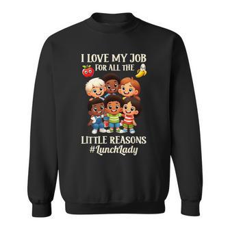 Lunch Lady School Aide Appreciation Graphic Sweatshirt - Thegiftio UK