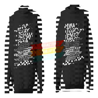 Lunes Martes Jueves Práctica Día De La Carrera Clasificatoria Camisa de entrenamiento - Regaloses