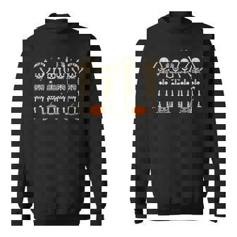 O-H-I-O State Skeleton Ohio Halloween Vintage Sweatshirt | Mazezy