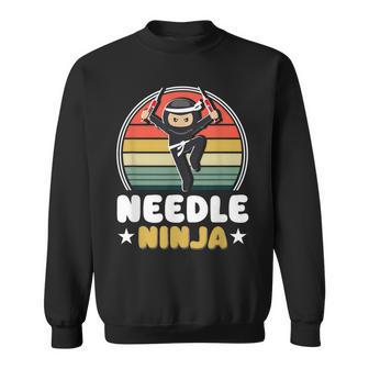 Phlebotomist Quote Needle Ninja Phlebotomy Saying Sweatshirt - Thegiftio UK