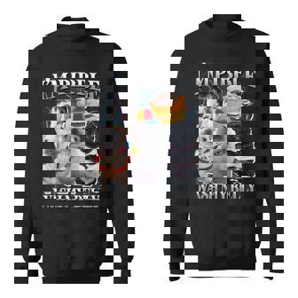 Pibble Dog Meme Brainrot Wash My Belly Sweatshirt - Monsterry