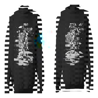 Planet Astronaut Galaxy Space Astronaut Golf Sweatshirt - Monsterry
