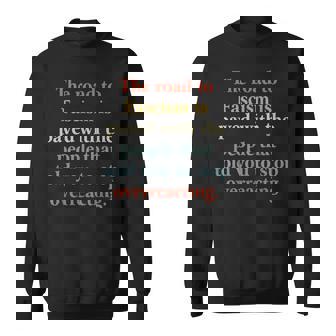 Quotes The Road To Fascism Adult Black Short Sleeve Crew Neck Small Sweatshirt | Mazezy