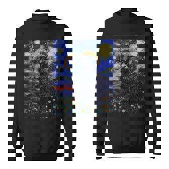 Sheep Van Gogh Style Starry Night Sweatshirt | Mazezy