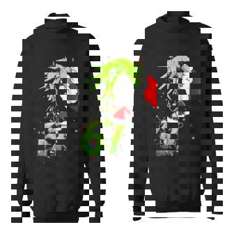 Six Seven 6 7 Meme 67 Xmas Hand Christmas Costume Sweatshirt | Seseable UK