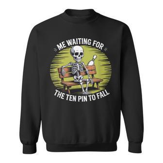 Skeleton Bowling Team Humor Ten Pin Sweatshirt - Thegiftio UK