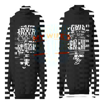 I Survived My Wife's Spinal Fusion Surgery Recovery Sweatshirt - Monsterry