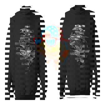 Usa Patriotic Fishing Fisherman American Flag Fish Sweatshirt | Seseable FR