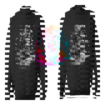 Futuristic Avant Garde Art Dive Into Vaporwave Sweatshirt Unisex | Mazezy