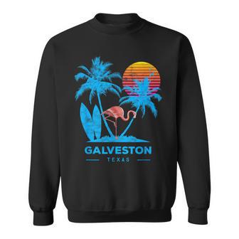 Galveston Texas Atardecer De Palmeras Camisa de entrenamiento - Regaloses