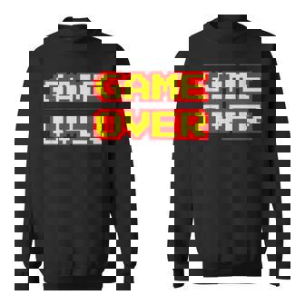 Game Over Vintage Retro Arcade Video Games Gaming Sweatshirt - Thegiftio