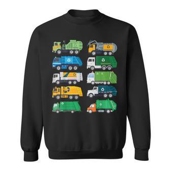 Garbage Truck Recycling Day Trash Waste Separation Trucks Sweatshirt | Mazezy