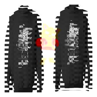 Gato Del Boxeo Manga Larga Camisa de entrenamiento - Regaloses
